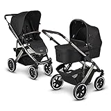 ABC Design 2 in 1 Kinderwagen Salsa 4 Air Diamond Edition - Kollektion 2021 – Kombikinderwagen für Neugeborene & Babys – Inkl. Sportsitz Buggy & Tragewanne – Radfederung & Luftreifen – Farbe: dolp