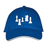 Sol's / Fassbender-Druck Basecap mit Schach Bedruckt (Schach Blau)