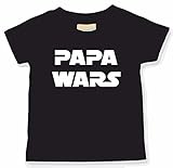 Papa Wars; Kinder T-Shirt; schwarz; Gr. 110/116; 3-6 J