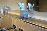 Winkee Zahnputzbecher Hippo | Lustiger Zahnbürstenhalter für Kinder & Babys | Animal Toothbrush Cup/Mug for Kids | 10 x 10 x 13,5