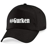 Reifen-Markt Base Cap Hashtag #Gurken Größe Uni Farbe Schwarz Druck W