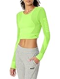 PUMA Damen Train Seamless Fitted Long Sleeve T-Shirt, Grün blendgrün, M