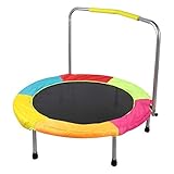 DAUERHAFT Kids Rebounder Langlebiger Kindertrampolin Rebounder Mini Faltbar für den Kindergarten, mit H