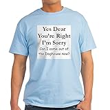 CafePress T-Shirt „Yes Dear Doghouse“, Baumwolle, Grau Gr. M, hellb