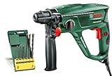 Bosch Bohrhammer PBH 2100 RE (Tiefenanschlag, Zusatzhandgriff, Koffer, 550 Watt) + Bosch DIY 6tlg. Bohrer-Set (SDS-plus-1)