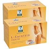 BADERs L-Carnitin FIGUR-TEE aus der Apotheke. Zur Diät- und Fastenbegleitung. Rotbuschtee mit Kräutern und L-Carnitin. Köstlicher Geschmack nach Apfel. 2 x 20 Filterbeutel, 80g. PZN 04197324