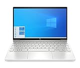 HP ENVY 13-ba1276ng (13,3 Zoll / FHD IPS Touch) Laptop (Intel Core i7-1165G7, 16 GB DDR4, 512 GB SSD, NVIDIA GeForce MX450 (2 GB GDDR5), Windows 10, QWERTZ-Layout) Silb