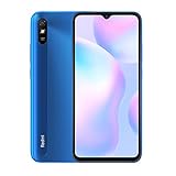 Xiaomi Redmi 9A Smartphone 2 GB RAM 32 GB ROM Handy 6,53 Zoll HD MTK Helio G25 Prozessor mit acht Kernen, Dual SIM + Micro-SD, 13 MP Kamera AI Face Unlock Globale Version (blau)