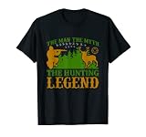 Herren Jagdlegende Lustiges Vatertagsgeschenk Hirsch Jäger Geschenk T-S