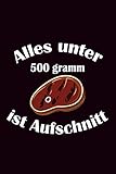 Alles Unter 500 Gramm Ist Aufschnitt: Grillen Rezeptbuch Notizbuch Für Grillmeister Und Bbq Fans | Grillkochbuch Kochbuch Tagebuch | 6X9 Zoll (Ca. Din A5) Mit 120 Linierten Seiten, Softcover Mit M