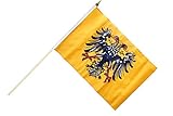 Flaggenfritze Stockflagge/Stockfahne Heiliges Römisches Reich Deutscher Nation nach 1400 + gratis Stick