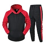 Asija Trainingsanzug Herren Jogginganzug für Männer Langarm Sportanzug Freizeitanzug Set Jogginghose Sweatshirt Herbst Hoodie Hose für Gym Fitness Sportbekleidung Trainingsjacke Sportjacke Track