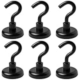Magnethaken,Magnet Haken,32MM Neodym Magnet Haken hält 80 LBS（36KG）,Super Starker Magnete mit Hak