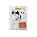 Impfpass Hülle Filz - Hülle Impfausweis - Impfpass Etui für Erwachsene - Schutzhülle Impfpass - Impfpasshülle (93mm x 130mm) easy and green (HELLGRAU)