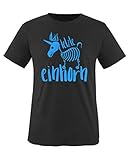 Comedy Shirts - Das letzte Einhorn 2 - Jungen T-Shirt - Schwarz/Blau Gr. 152-164