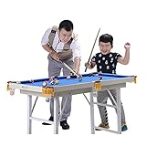 Billardtisch Kinderbillardtisch, Haushaltsmini-Billardtisch, multifunktionaler 1,2 m / 3,9ft-Billard-Klapptisch (Color : Style 1)