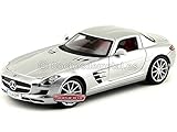 Maisto 2010 Mercedes-Benz SLS AMG Gullwing Grau 1:18 36196