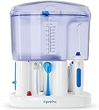 Munddusche Premium Pro-HC Elektrische Wasser Flosser. Professionelle Mundreinigung und Hygiene. 11 Multifunktionsdüsen. 5 Wasserdruckstärken, 1100 ml Fassungsvermögen, 4 Monate Zusatzg