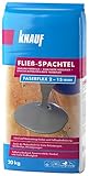 Knauf 47841, 20-kg Masse, Ausgleichs, selbstverlaufend, Hochleistungs, spannungsarm, frostsicher, für 2 15-mm Schichtdicken Fließ-Spachtel Faserflex, zementgrau, 20 kg