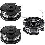 Mudder 3 Stücke F016800385 Ersatz Autofeed Spule Linie String Trimmer Rasenmäher Fadenspule 13,1 Feet x 0,062 Zoll/ 4 m x 1,6 mm Spulen Linie Leitung Kompatibel mit Art 23SL und Art 26SL