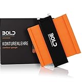 BOLD Professional® - Konturenlehre mit Feststeller 12cm - überarbeitetes Modell 2021 - Einfachste Bedienung - Präzises Übertragen von F