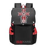 WANHONGYUE Azur Lane Spiel Cosplay Unisex 15,6 Zoll Laptop Backpack Schultasche Rucksack für Reisen/College/Arbeit Rot / 4
