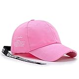 JUNJUNBO Mode Unisex Stil Langes Band Brief Baseballmütze Casual Hip Hop Cap Frauen Männer Sommer Sonnenhut Sport Hüte C