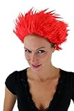 WIG ME UP - VZ-037-PC13 Faschingsperücke Dämon Teufel Feuerteufel Loki feuerrot Perück