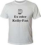 Mister Merchandise Witziges Herren Männer T-Shirt Ex oder Kelly-Fan Kelly Fan Family Saufen Party, Größe: XXL, Farbe: Weiß