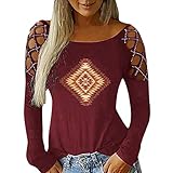 Pullover Oversize Damen Damen GroßE GrößEn Oberteil Bluse Grau Damen Longshirt Damen Langarm Sommerbluse Damen Locker Oberteile Solide Casual Shirts Shirt Stern Tops Teenager Damen Sommer T