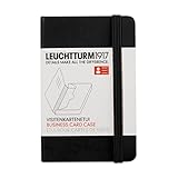 Leuchtturm1197 350140 Visitenkartenetui, 65 x 100 x 15 mm, Schw