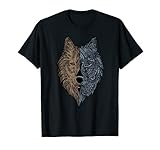 Wolfs Tiermotiv Tier Motiv Wolf Tiergesicht Kunst Wolfmotiv T-S
