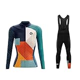 UGLY FROG Damen Neue Winter with Fleece Women Langarm Radsport Jersey eine Menge Farben Antislip Ärmel Road Bike MTB Top Riding S