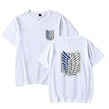 Attack On Titan T-Shirt Herren Sommer Scouting Legion Flügel der F
