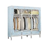 JIAO PAI Garderobe Aufbewahrungsschubladen, Metallhalterung Schiebeschrank Stabilen Multifunktionsleiste Organizer(Size:150 * 170 * 45CM,Color:EIN)