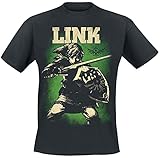 The Legend of Zelda Link - Hero of Hyrule Männer T-Shirt schwarz S 100% Baumwolle Fan-Merch, Gaming,