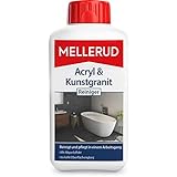 Mellerud Acryl & Kunstgranit Reiniger – Reinigungsmittel zum Entfernen von Ablagerungen auf Acryl-, Kunstgranit- und Anderen Oberflächen – 1 x 0,5
