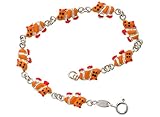 Kinder-Armband Hippos - massiv 925 Silber, Länge von 11-17