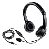 Headset mit Mikrofon, Computer-Gaming-Kopfhörer, Overhead-Ohrhörer, schwarz, für Call Center, Büro, Konferenzen, Anrufe, Skype, Chat, Online-Kurse und Musik, QY359, USB-PC, dig