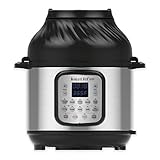 Instant Pot Duo Crisp 5.7L + Air Fryer 11-in-1-Elektro-Multikocher – Schnellkochtopf, Heißluftfritteuse, Slow Cooker, Dampfgarer, Grill, Dörrgerät und Sous-Vide-M