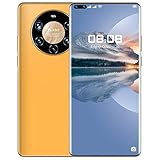 Handy Android-Handys, SIM-freies Smartphone mit 7,2 Zoll HD-Display, Dual-SIM, WiFi, GPS, Bluetooth-Handys,Yellow