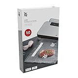 WMF Lono Vakuumbeutel für Vakuumiergerät, 50 Stück, 20 x 30 cm, 4 lagige Folie, strukturierte / glatte Seite, bpa-frei, transp