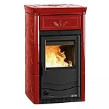 La Nordica 7117161 Termonicoletta EVO DSA 4.0 Wasserführender Kaminofen Bordeaux/A+