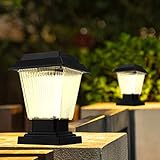 Waterproof Yard Path Home Garden Solar Lamp LED Solar Remote Control Pillar Lamp Outdoor Rainproof Decor Lig