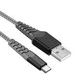 Micro USB Kabel 2M/2-Stück 2,4A USB Ladekabel Datenkabel mit Nylon Geflochtenes für Android Handy Samsung S7/S6, Huawei P8 Lite/P9 Lite, Sony, Nokia, HTC, Nexus, Blackberry, PS4 C