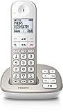 PHILIPS XL4951S/05&Nbsp; Schnurlostelefon mit Anrufbeantworter, 4, 8&Nbsp; cm Gro&Szlig; es Display und Wei&Szlig; E Hintergrundbeleuchtung