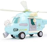 Mopoq Kinderspielzeug große Trägheit Aircraft Simulation Kämpfer Jungen und Mädchen Baby-Musik-Geschichte Hubschrauber, pädagogische Spielwaren der Kinder 9x34x13