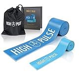 High Pulse® Flossing Band 2er Set inkl. gratis Transporttasche und Beileger – Flossband 1,0 mm stark für Gelenke, Sehnen und Bänder + Mini-Flossband für Zehen und Fing