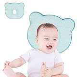 Babykissen: Babykopfkissen-HOSPAOP Babykissen Plagiozephalie, Baby Memory Schaum Kissen, Atmungsaktive Babykissen für Neugeborene, Kissen Säugling Baby Kissen für Kinderbetten( 0-12 Monate)