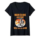 Damen Fahrrad Fahrräder Biker Fahrrad Radsport Rennrad T-Shirt mit V